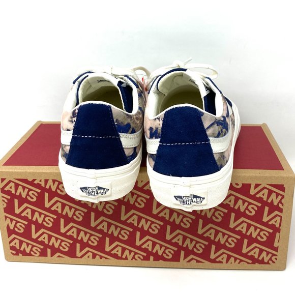 Vans Blue and White Women's Sneakers - Picture 5 of 11